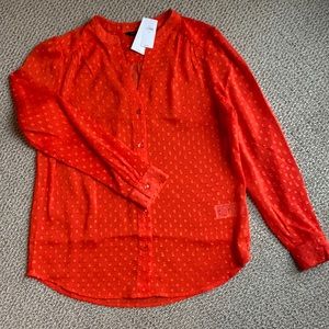 NWT Banana Republic long sleeve blouse (xs)
